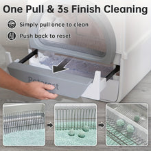 Automatic self cleaning litter