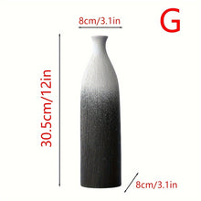 مزهرية سيراميك باللونين الأبيض والأسود