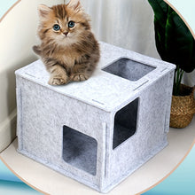 1pc Stackable Felt Cat Cube House,