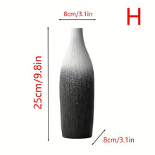 مزهرية سيراميك باللونين الأبيض والأسود