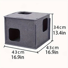 1pc Stackable Felt Cat Cube House,