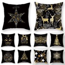 Coussin de Noel Or