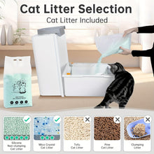 Automatic self cleaning litter